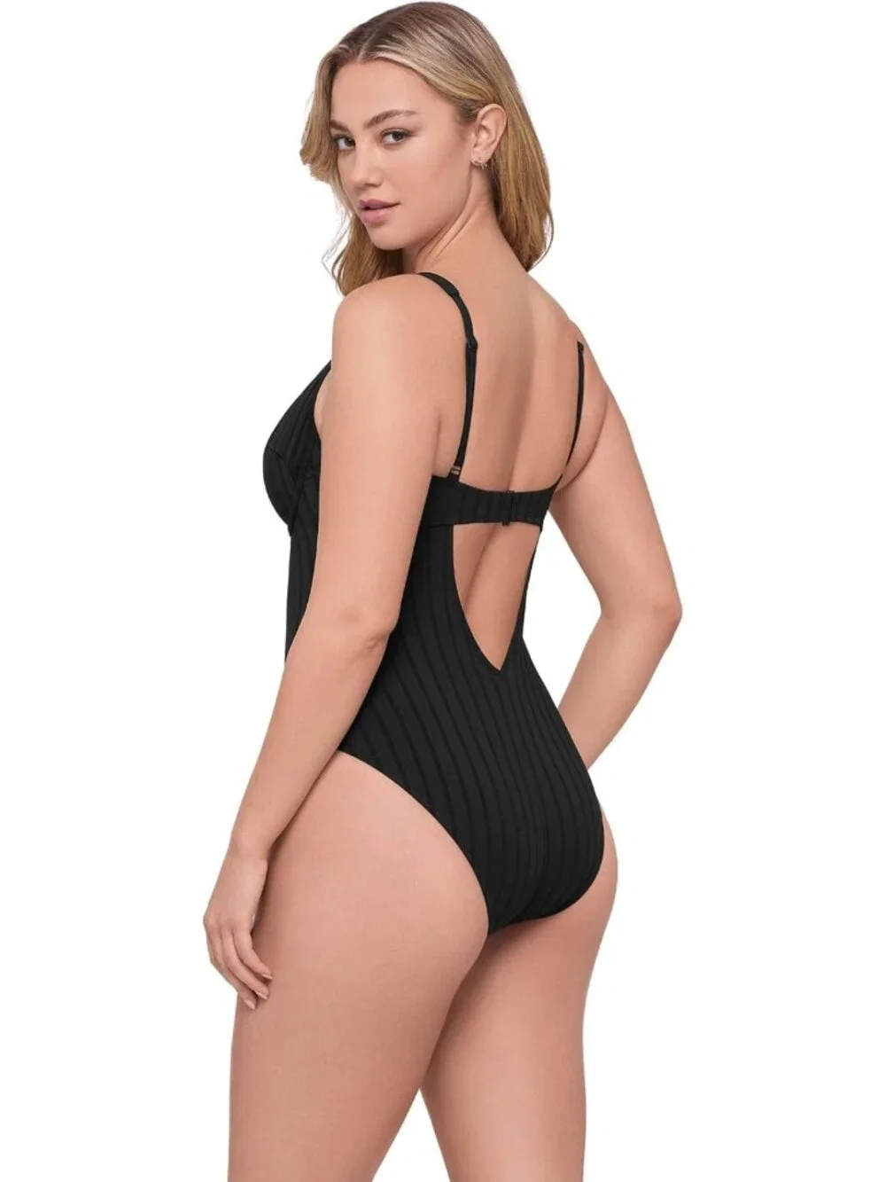Sculpting Scoop Neck Underwire One-Piece Swimsuit for Women - Flattering Fit